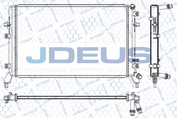 радиатор, охлаждане на двигателя JDEUS               