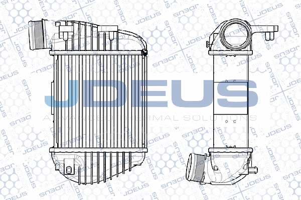 интеркулер (охладител за въздуха на турбината) JDEUS               