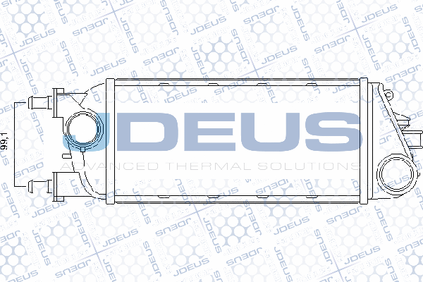 интеркулер (охладител за въздуха на турбината) JDEUS               