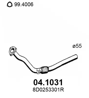 изпускателна тръба ASSO                