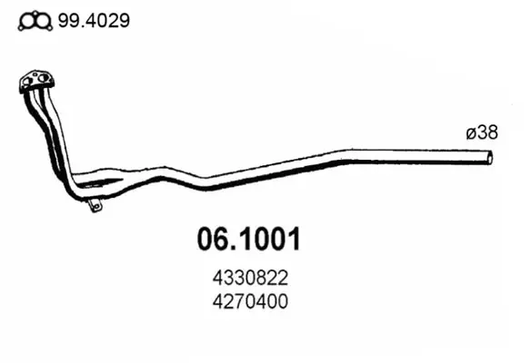 изпускателна тръба ASSO                