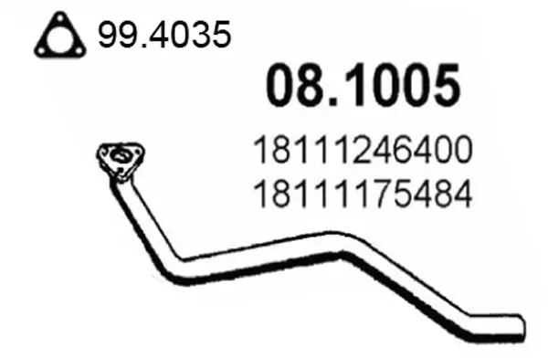 изпускателна тръба ASSO                