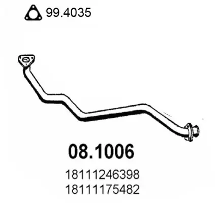 изпускателна тръба ASSO                