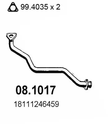 изпускателна тръба ASSO                