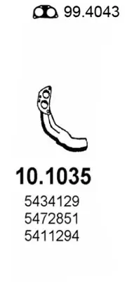 изпускателна тръба ASSO                