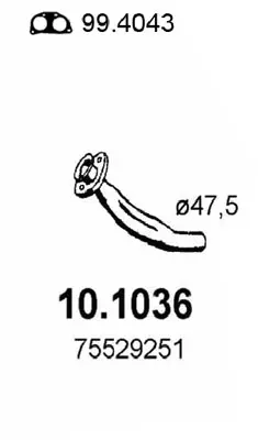 изпускателна тръба ASSO                