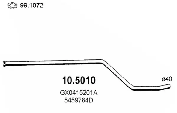 изпускателна тръба ASSO                