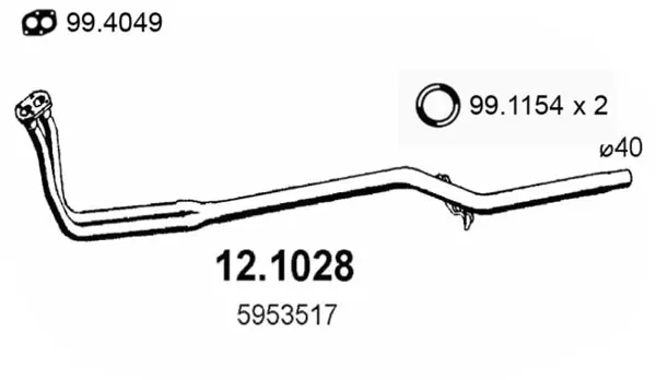 изпускателна тръба ASSO                