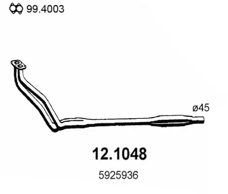 изпускателна тръба ASSO                