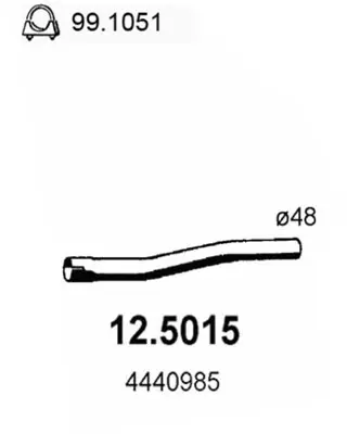 изпускателна тръба ASSO                