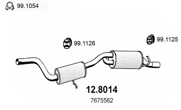 средно, задно гърне ASSO                