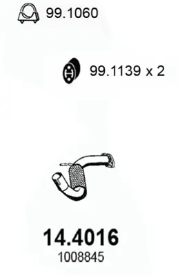 изпускателна тръба ASSO                