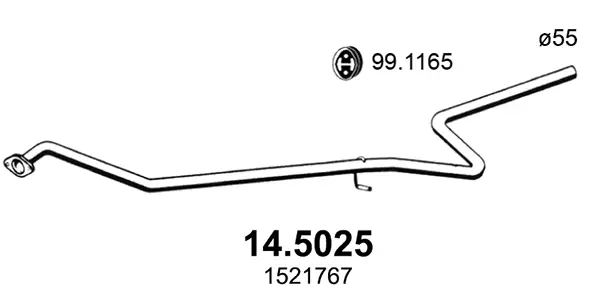 изпускателна тръба ASSO                