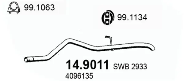 изпускателна тръба ASSO                