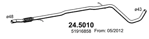 изпускателна тръба ASSO                