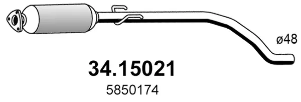 филтър за сажди-твърди частици, изпускателна система ASSO                