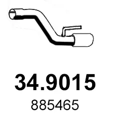 изпускателна тръба ASSO                