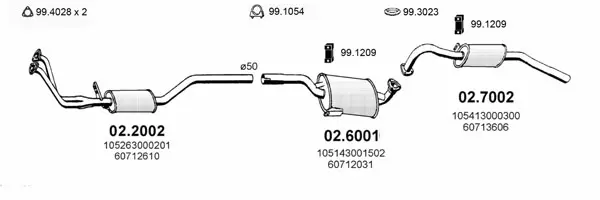 Изпускателна система ASSO                