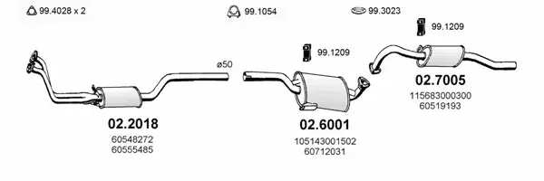 Изпускателна система ASSO                