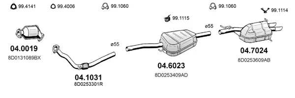 Изпускателна система ASSO                