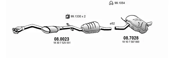 Изпускателна система ASSO                