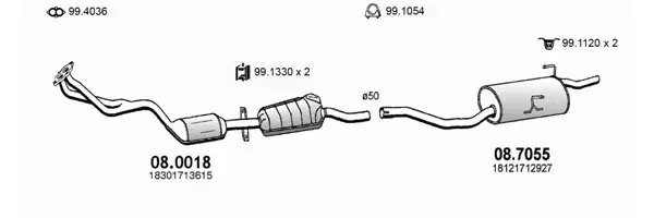 Изпускателна система ASSO                