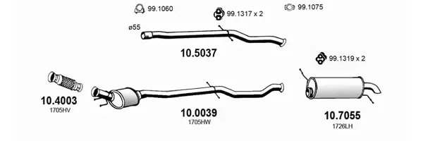 Изпускателна система ASSO                