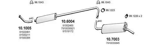 Изпускателна система ASSO                