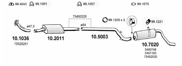 Изпускателна система ASSO                
