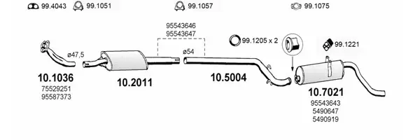 Изпускателна система ASSO                