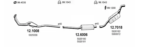 Изпускателна система ASSO                