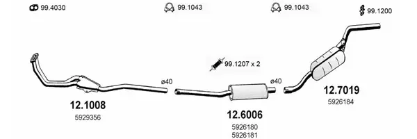 Изпускателна система ASSO                