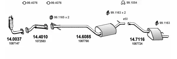 Изпускателна система ASSO                