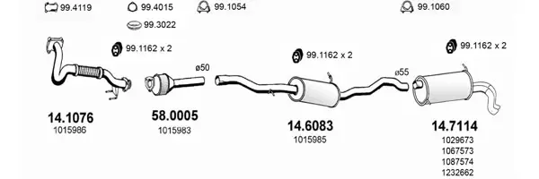 Изпускателна система ASSO                