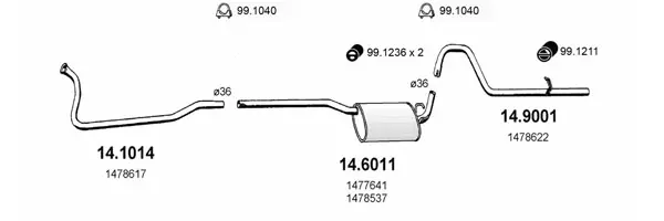 Изпускателна система ASSO                