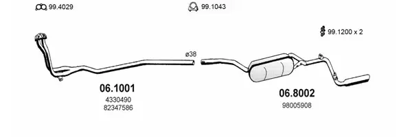 Изпускателна система ASSO                