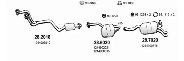 Изпускателна система ASSO                