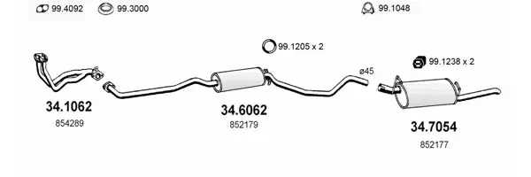 Изпускателна система ASSO                