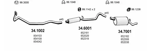 Изпускателна система ASSO                