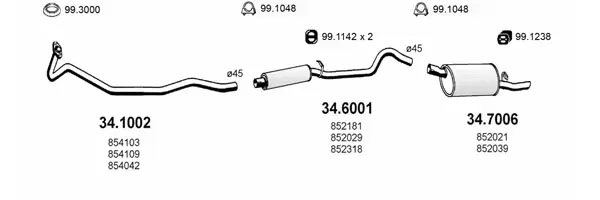Изпускателна система ASSO                