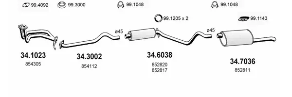 Изпускателна система ASSO                