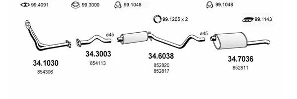 Изпускателна система ASSO                