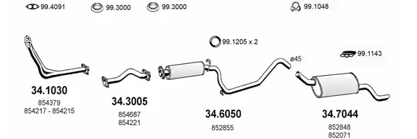 Изпускателна система ASSO                
