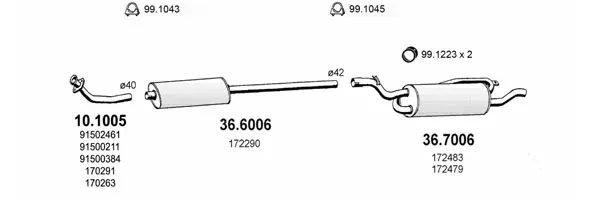 Изпускателна система ASSO                