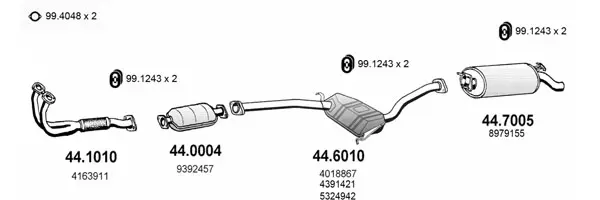 Изпускателна система ASSO                