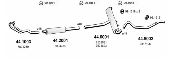 Изпускателна система ASSO                