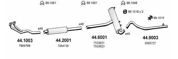Изпускателна система ASSO                