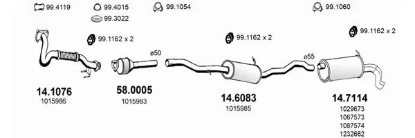 Изпускателна система ASSO                