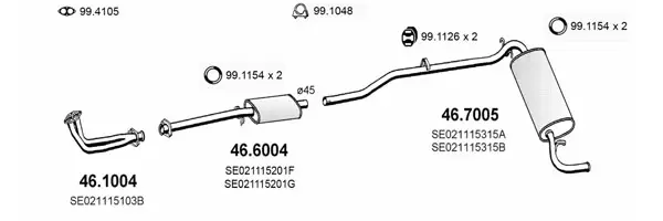 Изпускателна система ASSO                