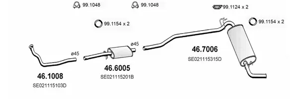 Изпускателна система ASSO                